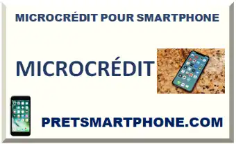 MICROCRÉDIT POUR SMARTPHONE
